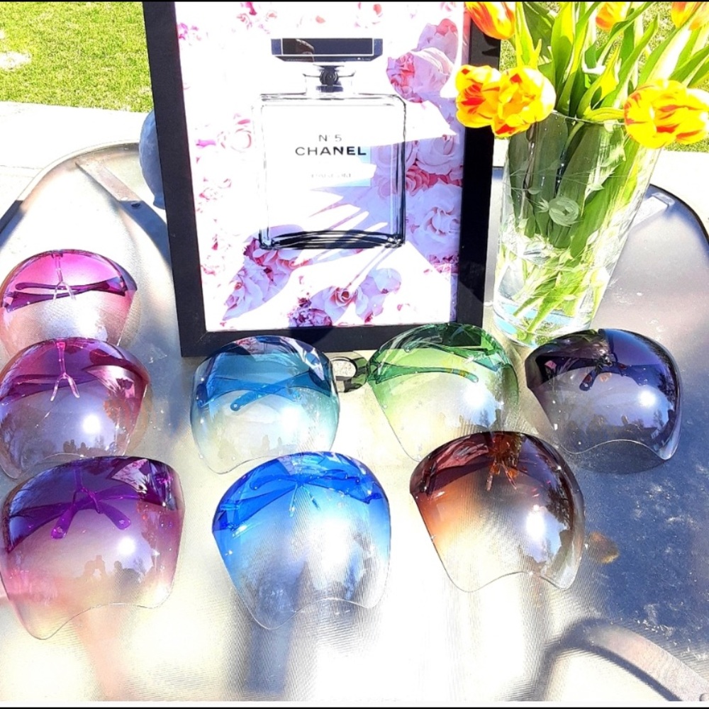 Acrylic Face Shields Brown FACE SHIELD-men…women - Picture 8 of 11